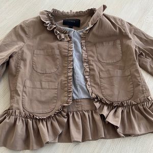 JCrew Ruffle Jacket